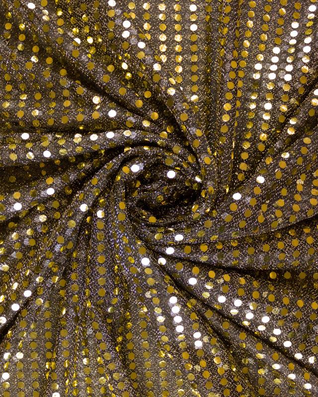Round Glitter Fabric Golden - Tissushop